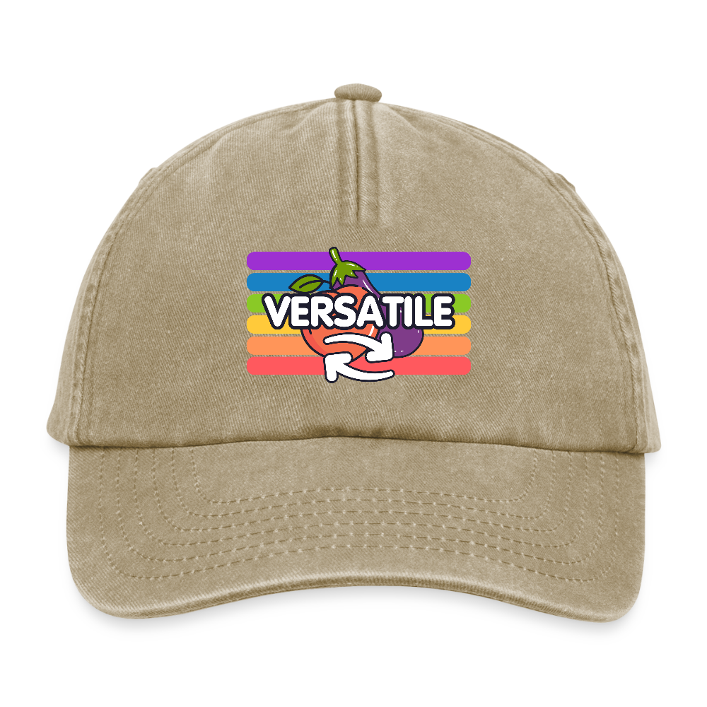 Versatile Gay | Pride Vintage Cap - Vintage Beige