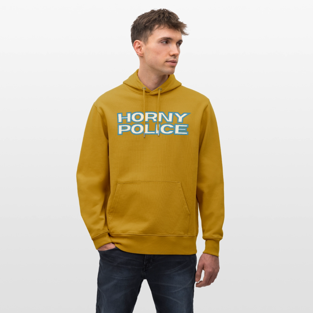 HORNY POLICE | Kink Fetish Pride Bio-Hoodie Unisex - Ocker