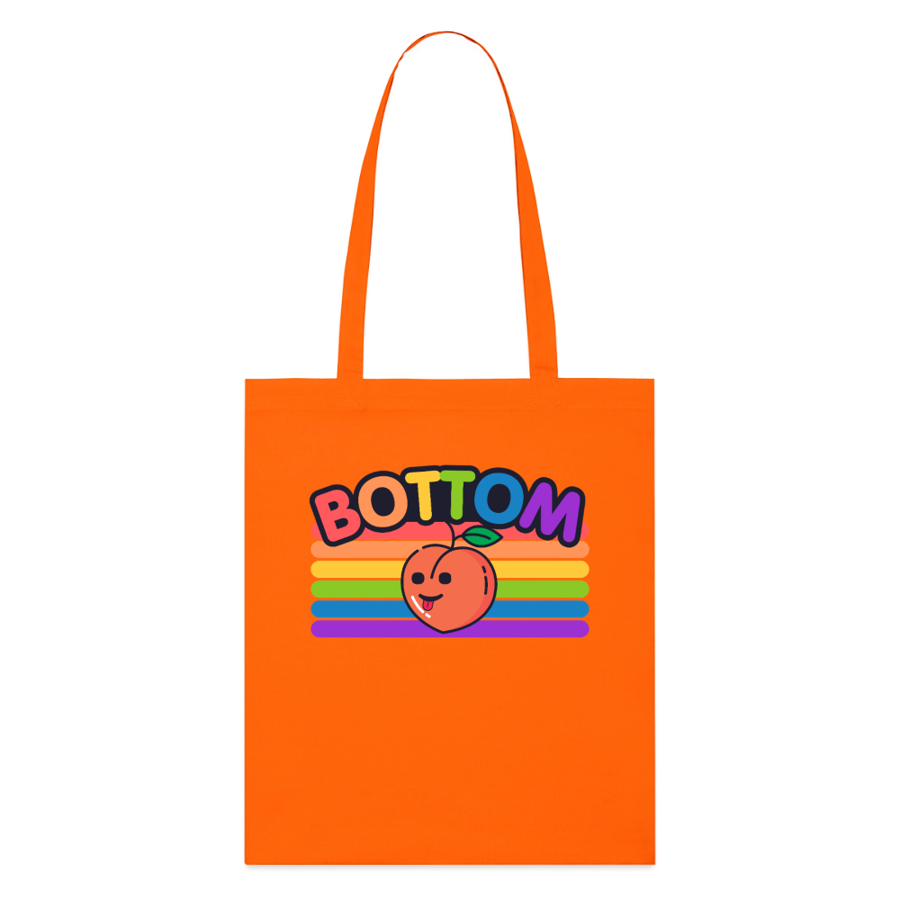 Bottom Gay by PrideLAB | Pride Bio-Stoffbeutel - Tieforange