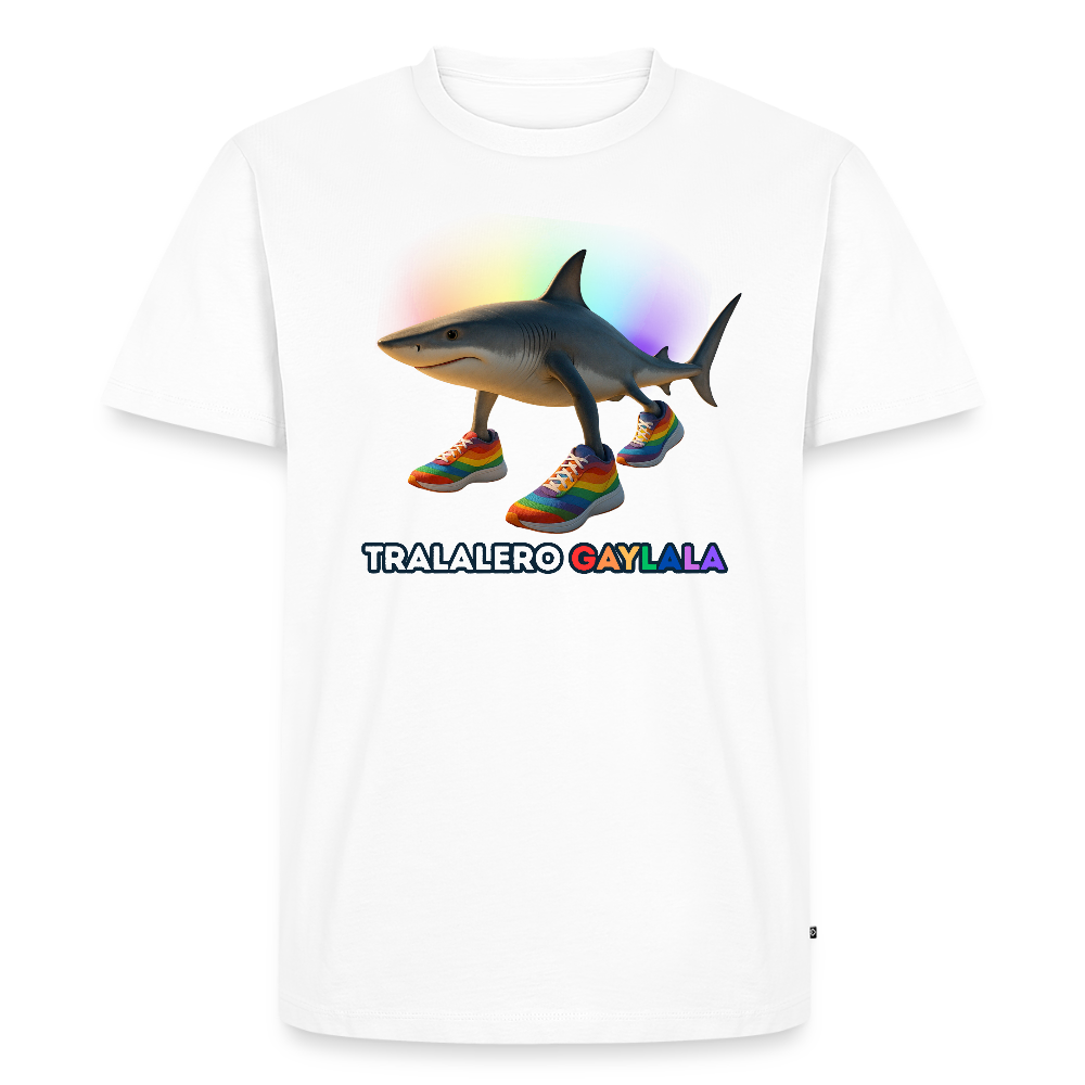 Tralalero Gaylala Pride Premium T-Shirt - Weiß