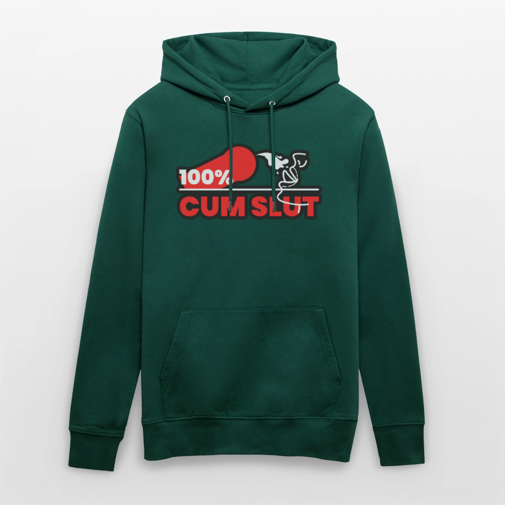 100% CUM SLUT | Kink Fetish Pride Bio-Hoodie Unisex - Forest