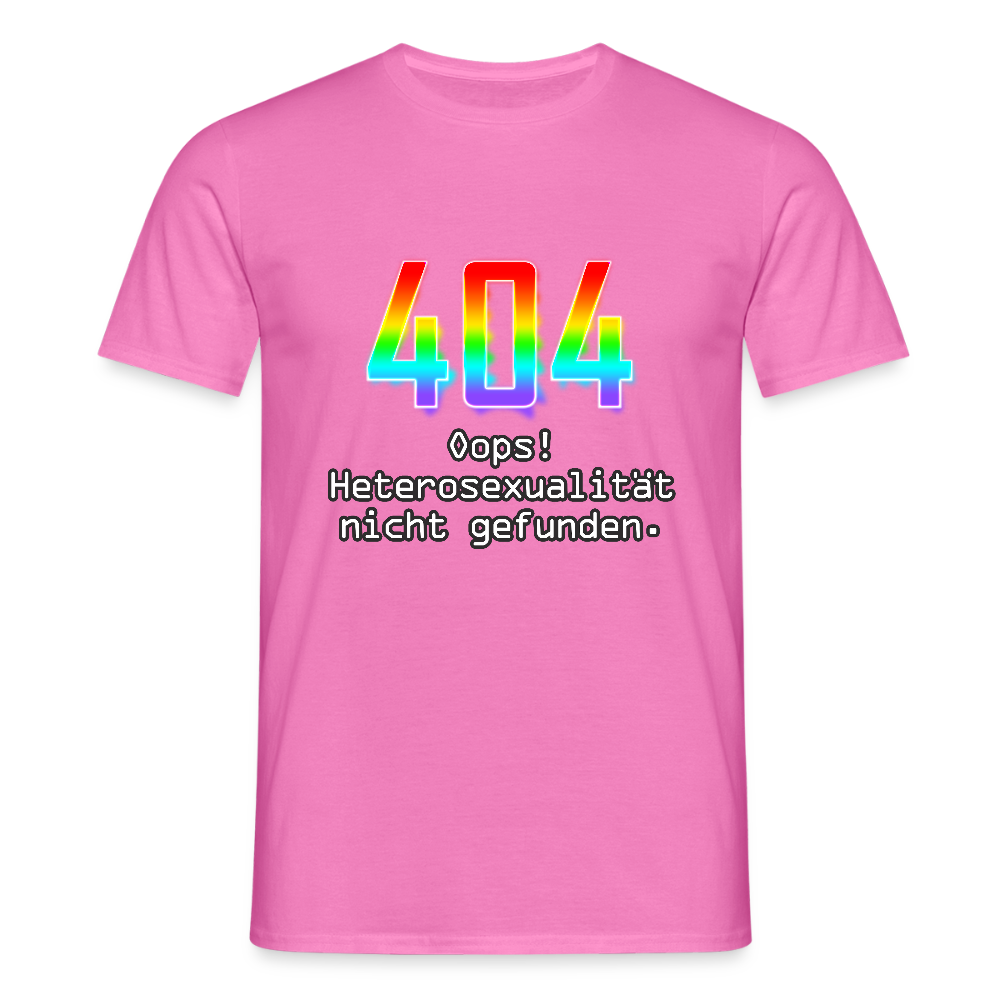 Error: 404 - Keine Heterosexualität Pride T-Shirt - Pink