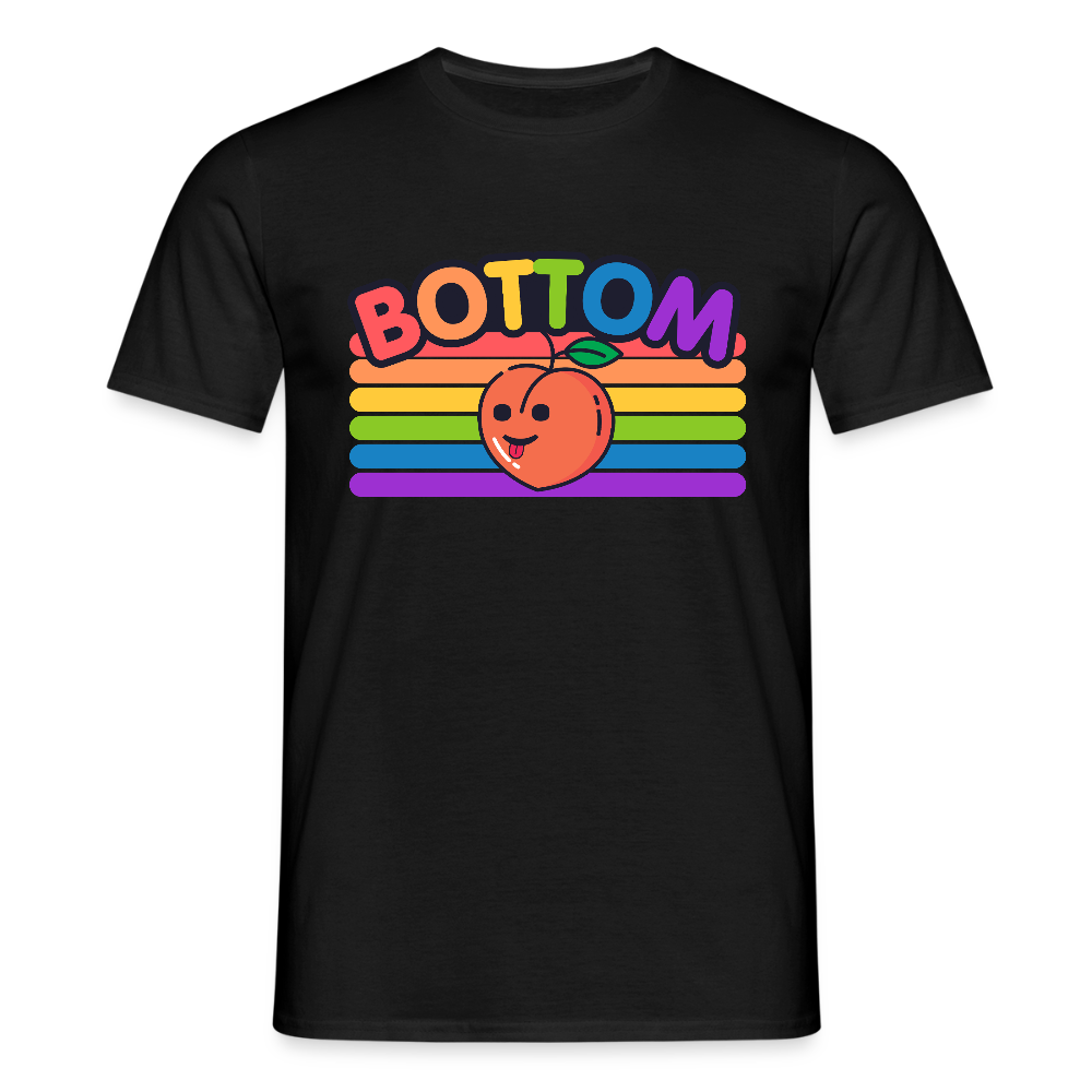 Gay Bottom | Pride T-Shirt - Schwarz