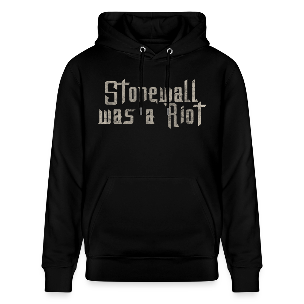 Stonewall was a Riot | Pride Bio-Hoodie Unisex - Schwarz