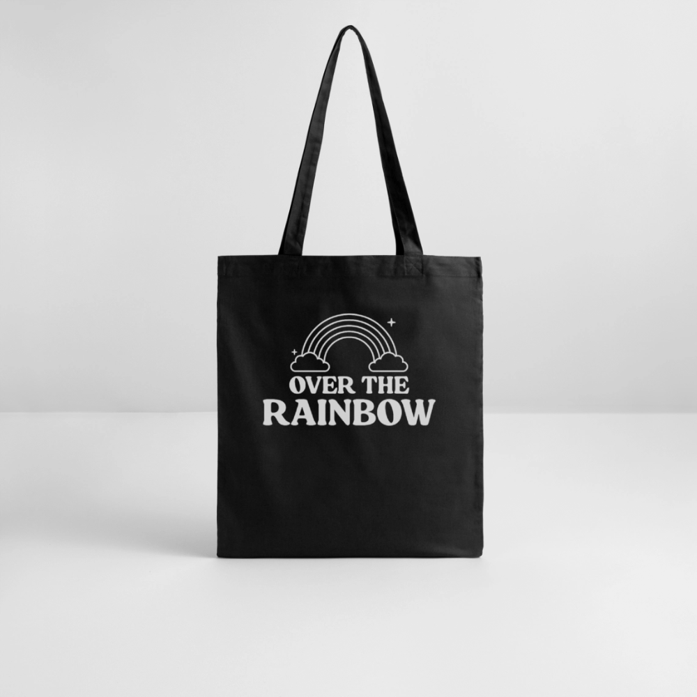 Over the Rainbow | Pride Bio-Stoffbeutel - Schwarz