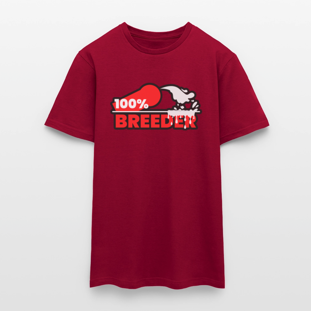 100% BREEDER | Kink Fetish Pride T-Shirt - Ziegelrot