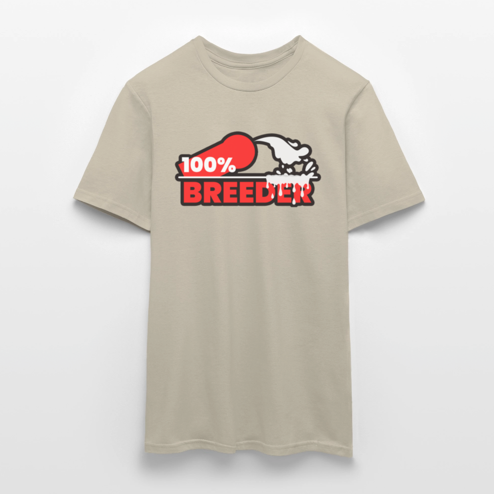 100% BREEDER | Kink Fetish Pride T-Shirt - Sandbeige