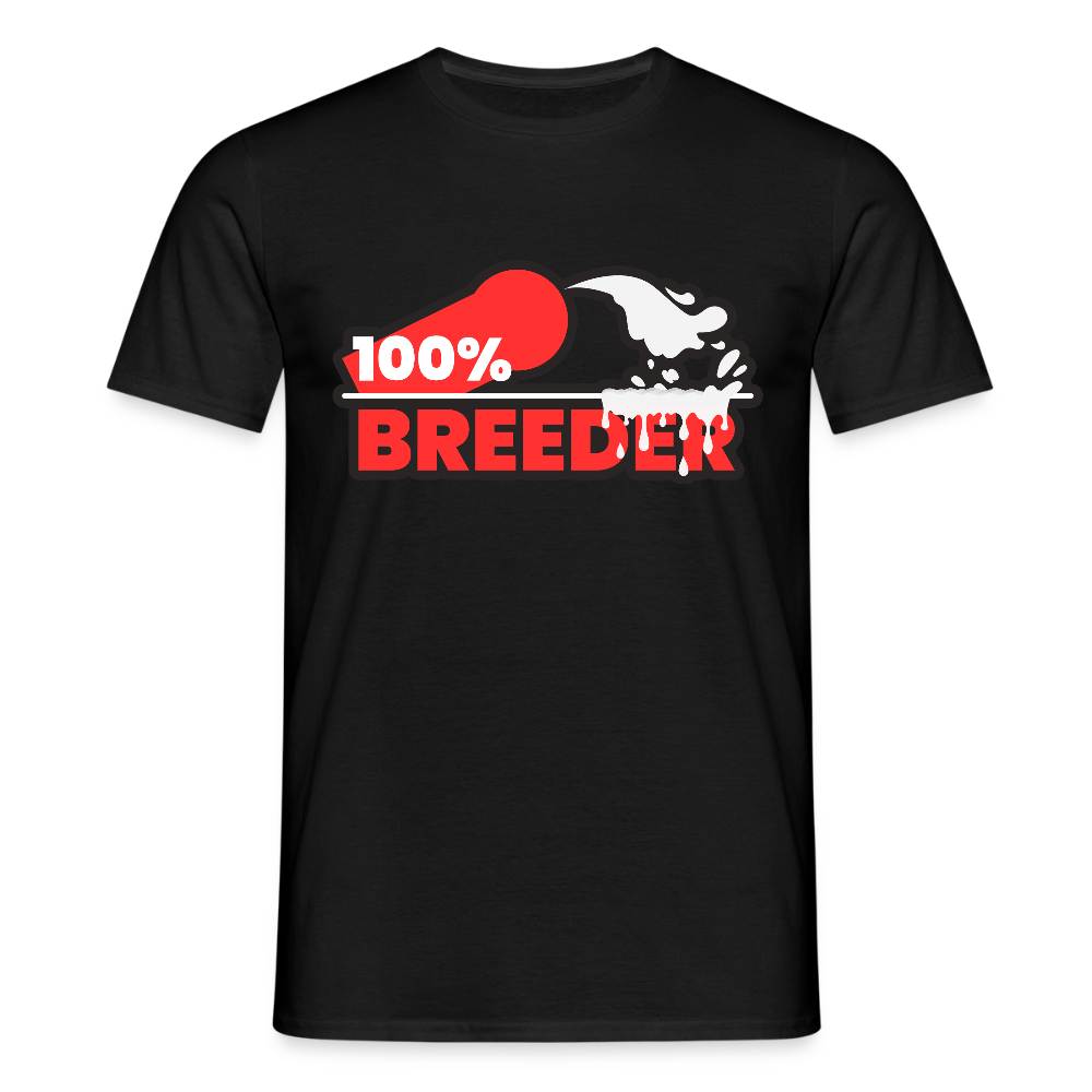 100% BREEDER | Kink Fetish Pride T-Shirt - Schwarz