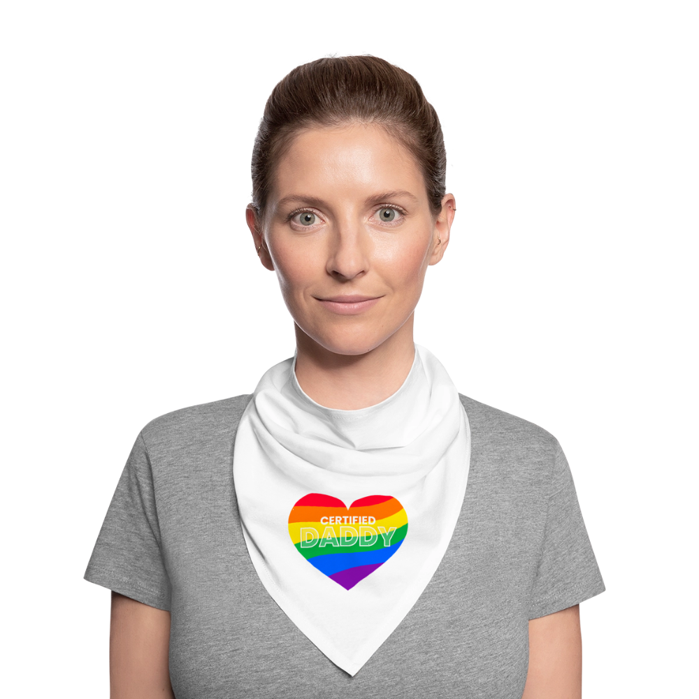 CERTIFIED DADDY | Kink Fetish Pride Bandana - Weiß