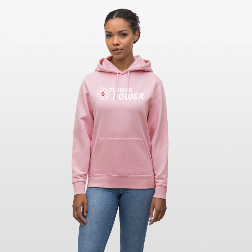 Flower Power | Lesbian Pride Bio-Hoodie Unisex - Hellrosa