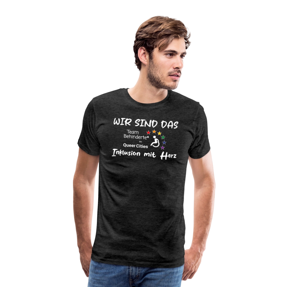 Team Behinderte – Inklusion mit Herz | Solidaritäts-Shirt - Anthrazit