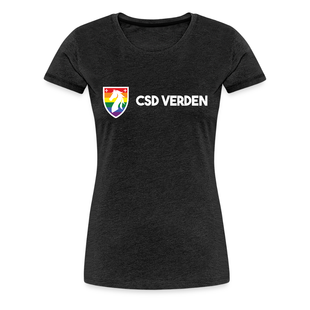 CSD Verden Premium Pride T-Shirt Tailiert Doppelseitig - Anthrazit