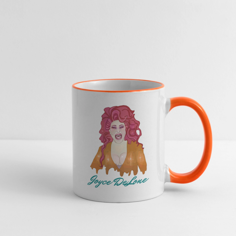 Joyce DeLone Fan-Tasse - Weiß/Orange