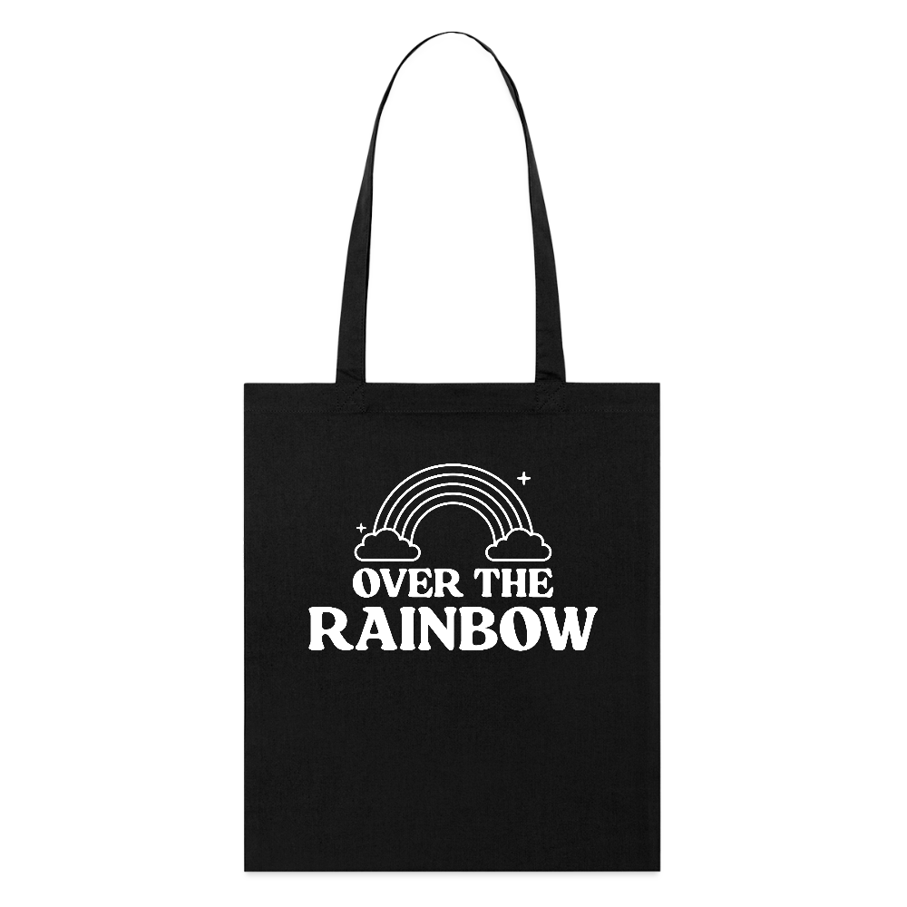 Over the Rainbow | Pride Bio-Stoffbeutel - Schwarz
