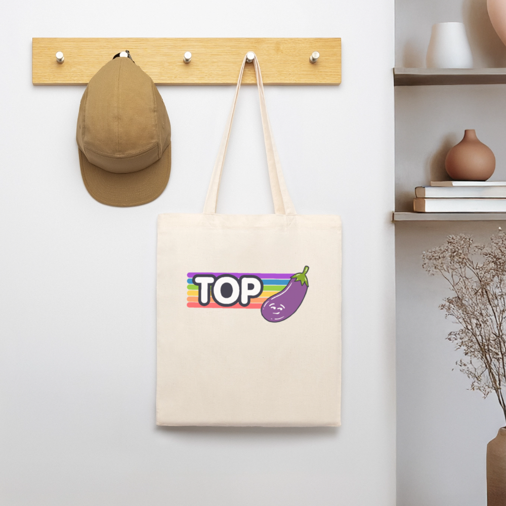 Top Gay | Pride Bio-Stoffbeutel - Weißgrau