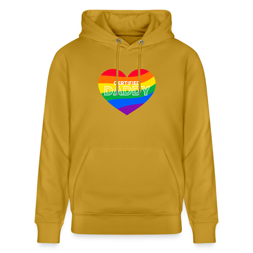 CERTIFIED DADDY | Kink Fetish Pride Bio-Hoodie Unisex - Ocker