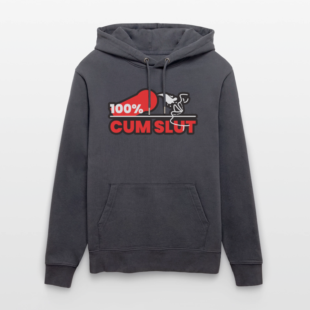 100% CUM SLUT | Kink Fetish Pride Bio-Hoodie Unisex - Indigoblau