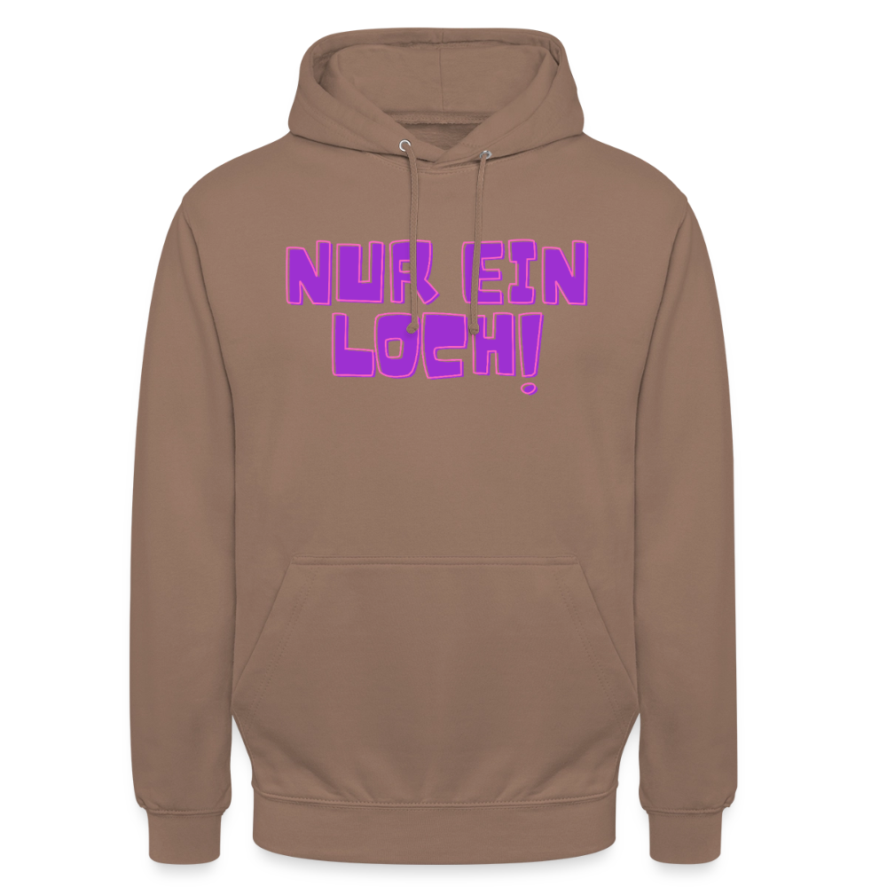 Nur ein Loch! | Kink Fetish Pride Hoodie Unisex - Mokka