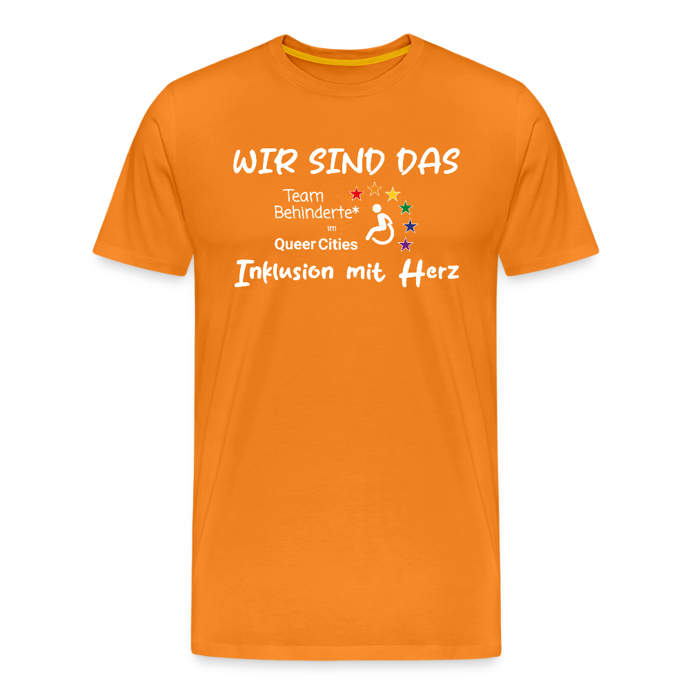 Team Behinderte – Inklusion mit Herz | Solidaritäts-Shirt - Orange