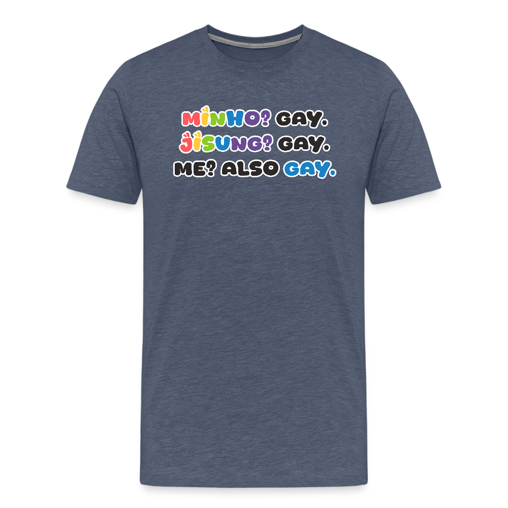 Minsung - Minho & Jisung - Pride T-Shirt - Blau meliert