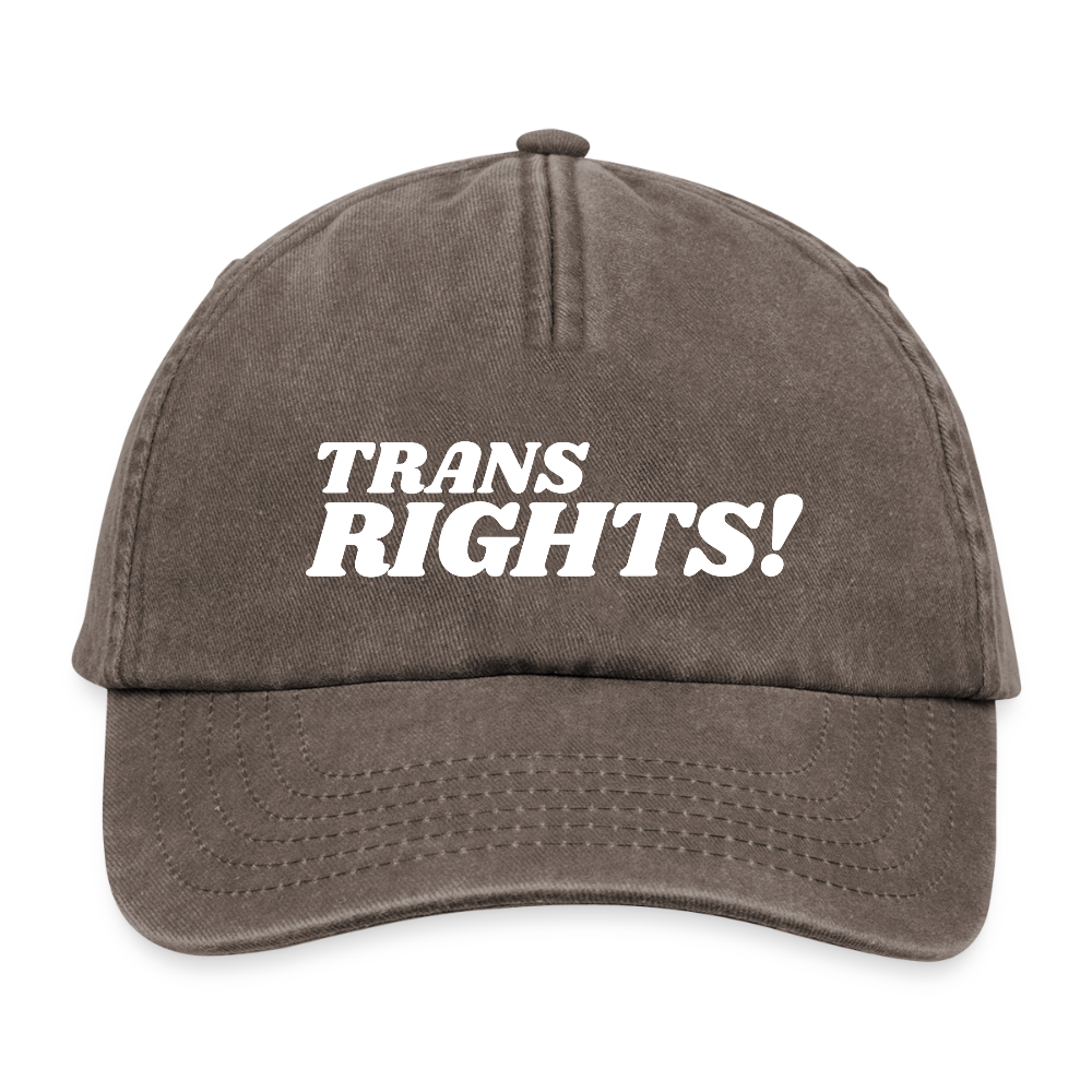 Trans Rights! | Pride Vintage Cap - Vintage Braun
