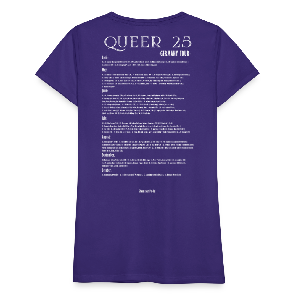 PRIDE Must Go On T-Shirt Germany Tour 2025 - tailiert (lila) - Lila