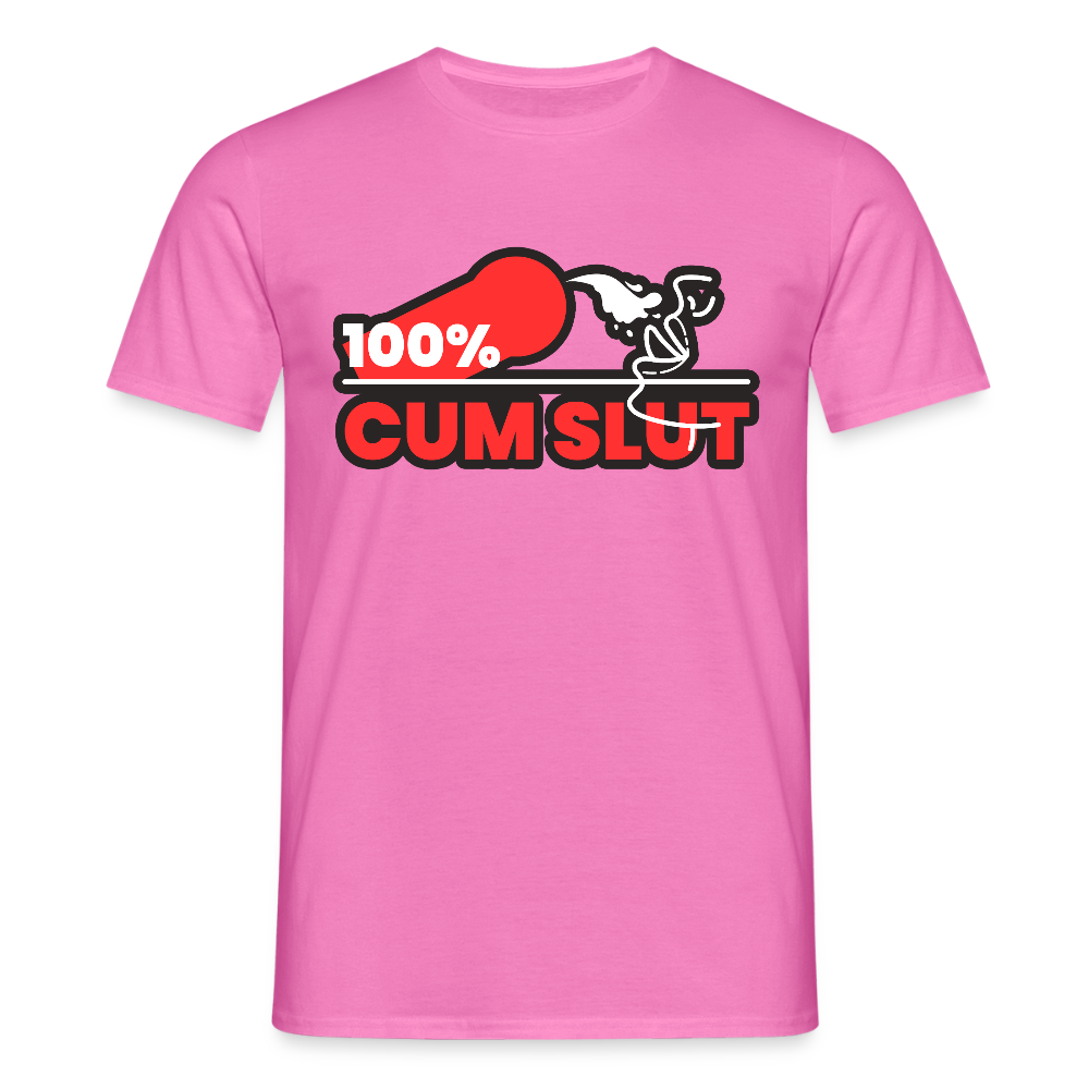 100% CUM SLUT | Kink Fetish Pride T-Shirt - Pink