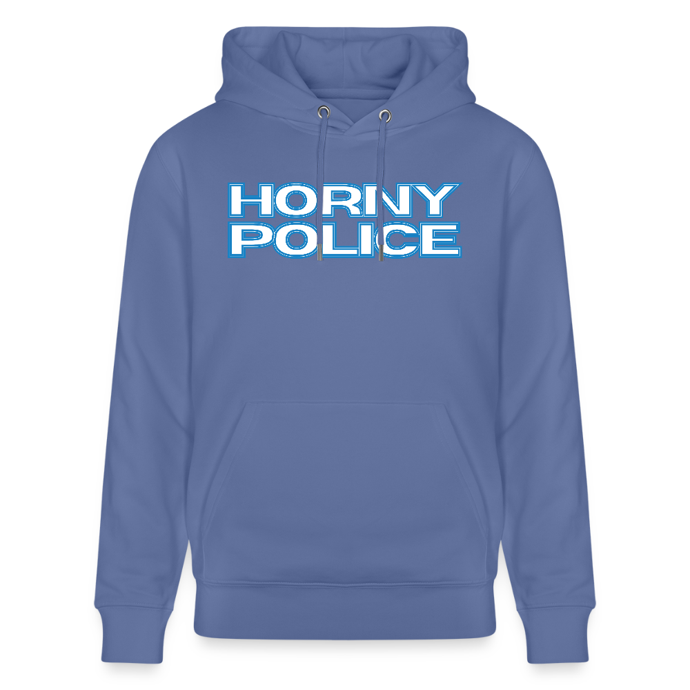 HORNY POLICE | Kink Fetish Pride Bio-Hoodie Unisex - Blau