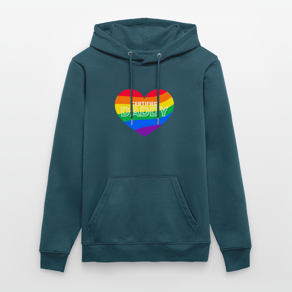 CERTIFIED DADDY | Kink Fetish Pride Bio-Hoodie Unisex - Dunkles Petrol