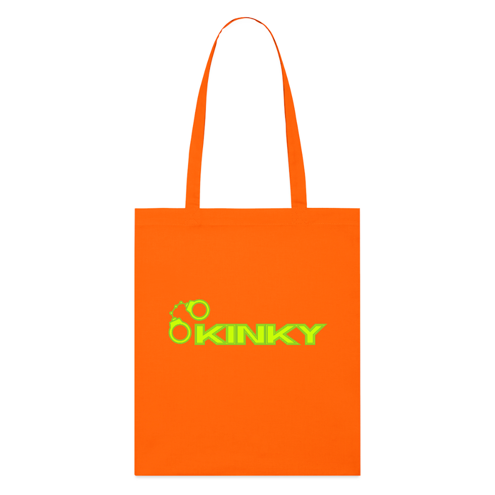KINKY | Kink Fetish Pride Bio-Stoffbeutel - Tieforange