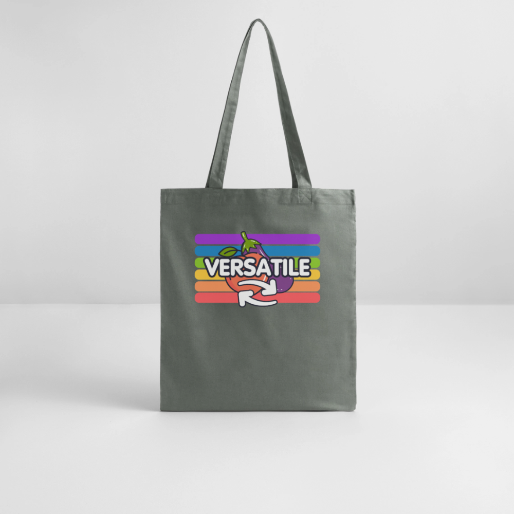 Versatile Gay | Pride Bio-Stoffbeutel - Anthrazit