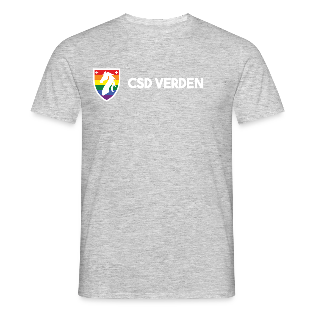 CSD Verden Premium Pride T-Shirt Doppelseitig - Grau meliert