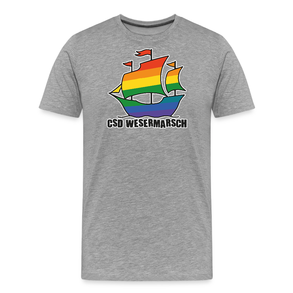 CSD Wesermarsch Premium T-Shirt - Grau meliert