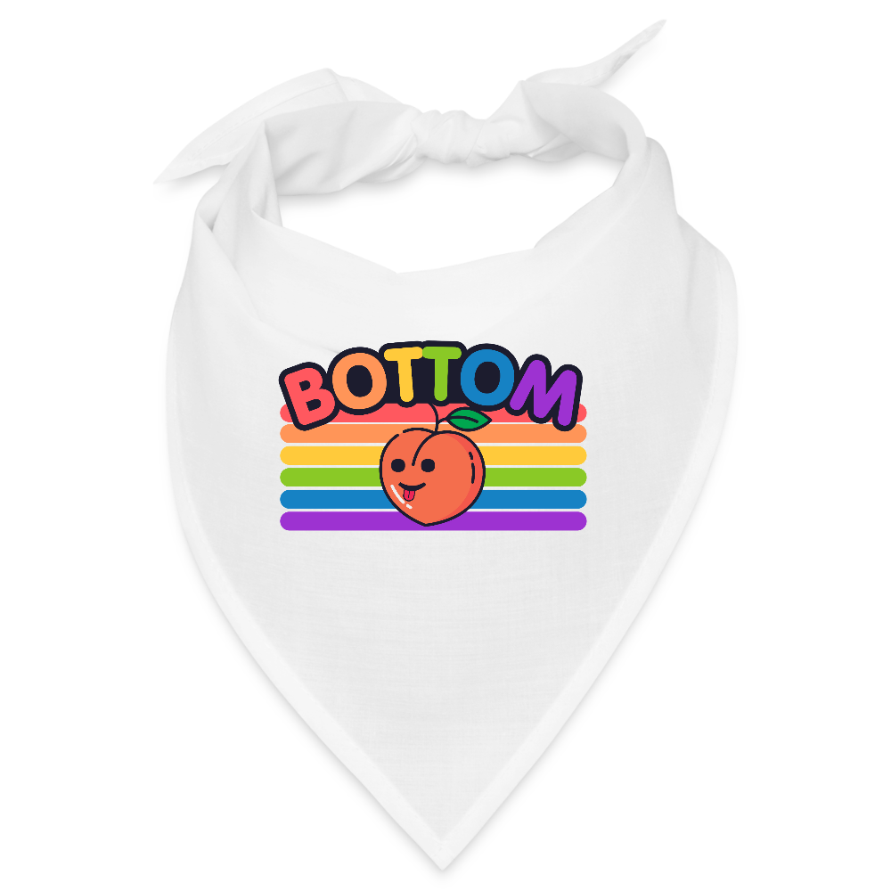 Bottom Gay | Pride Bandana - Weiß
