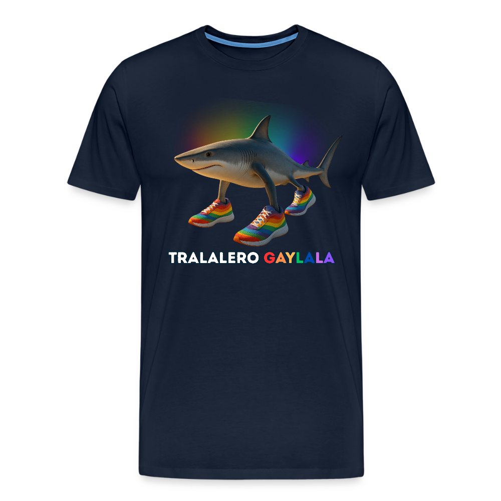 Tralalero Gaylala Pride Premium T-Shirt - Navy