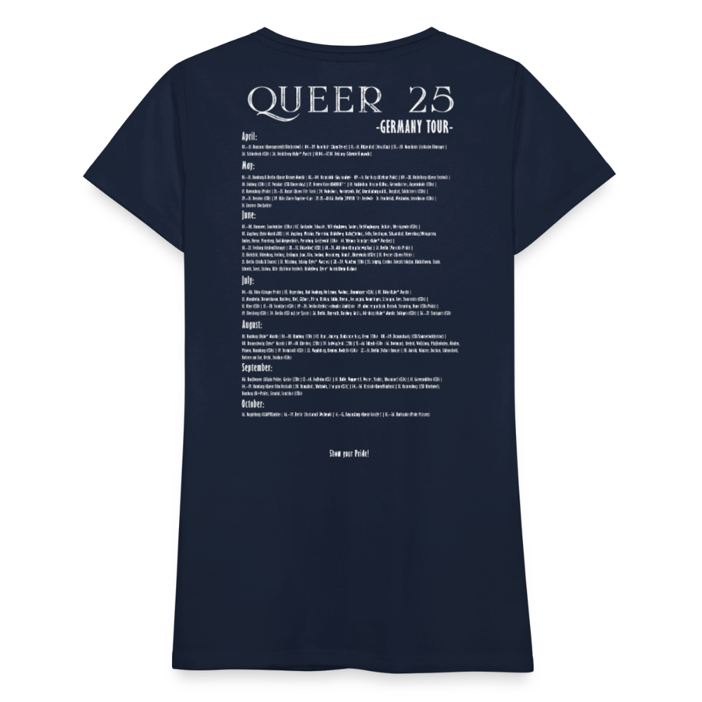 PRIDE Must Go On T-Shirt Germany Tour 2025 - tailiert (navy) - Navy