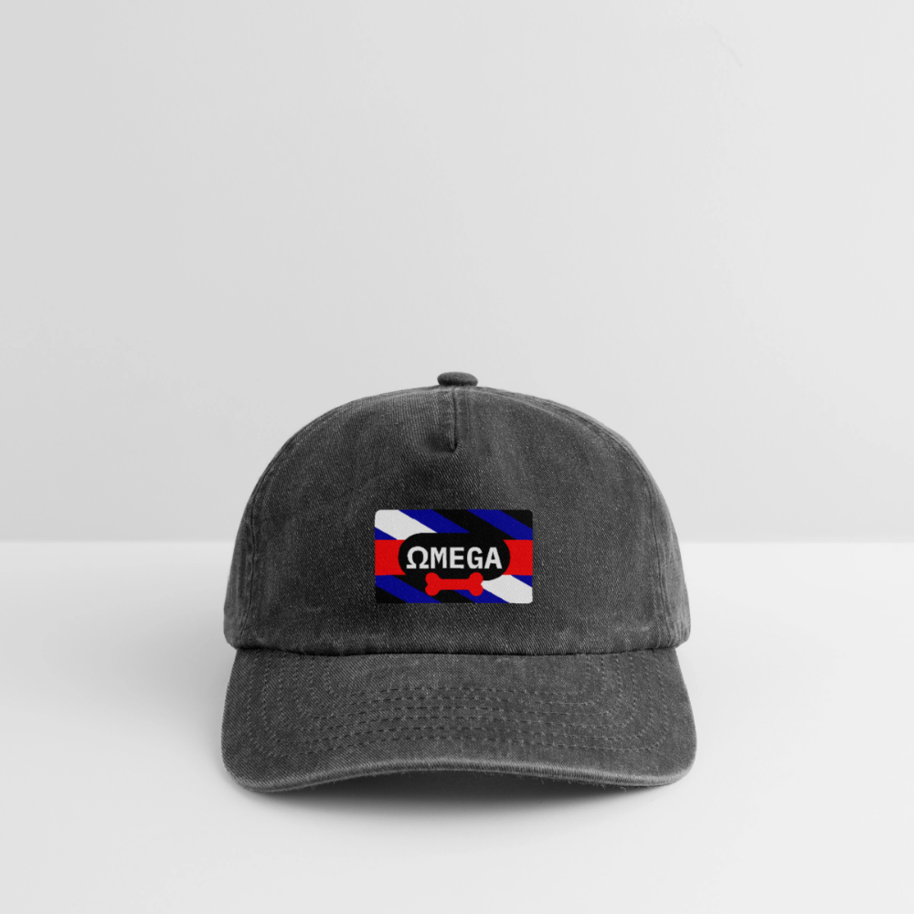 OMEGA Puppy Flag | Puppy Kink Pride Relaxed Vintage Cap - Vintage Schwarz