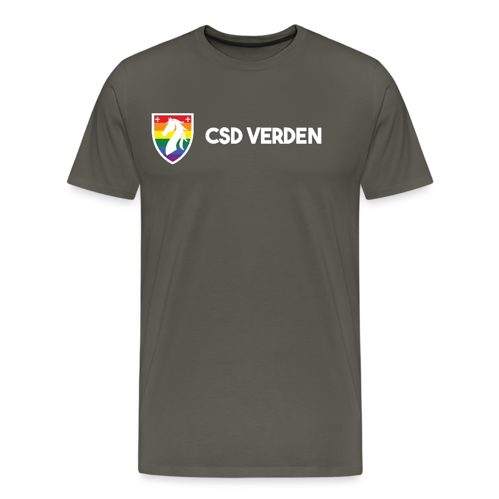 CSD Verden Premium Pride T-Shirt Doppelseitig - Asphalt