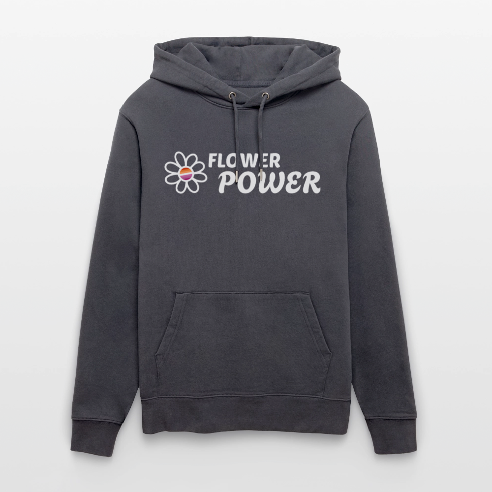 Flower Power | Lesbian Pride Bio-Hoodie Unisex - Indigoblau