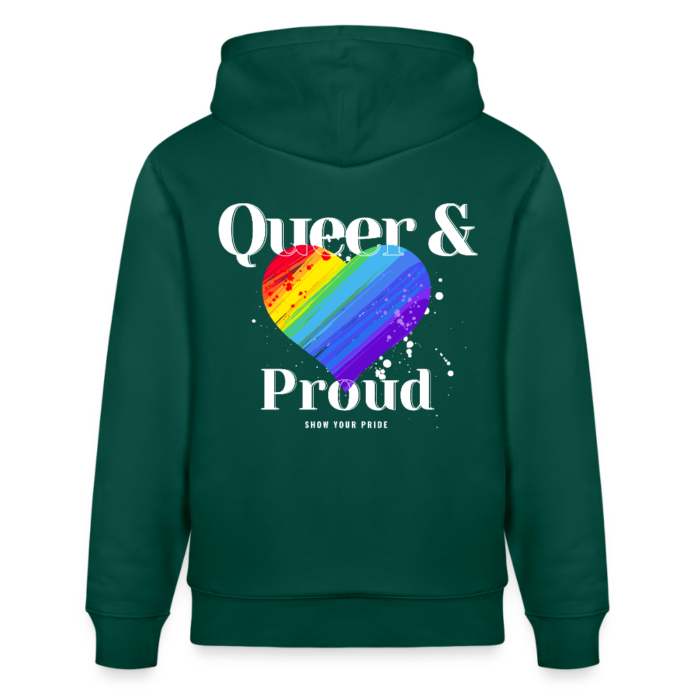 Queer & Proud | Pride Bio-Hoodie Unisex - Forest