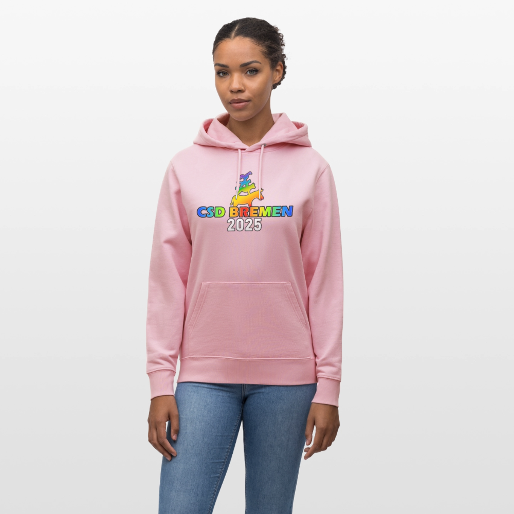 CSD Bremen 2025 Pride Unisex Bio-Hoodie - Hellrosa