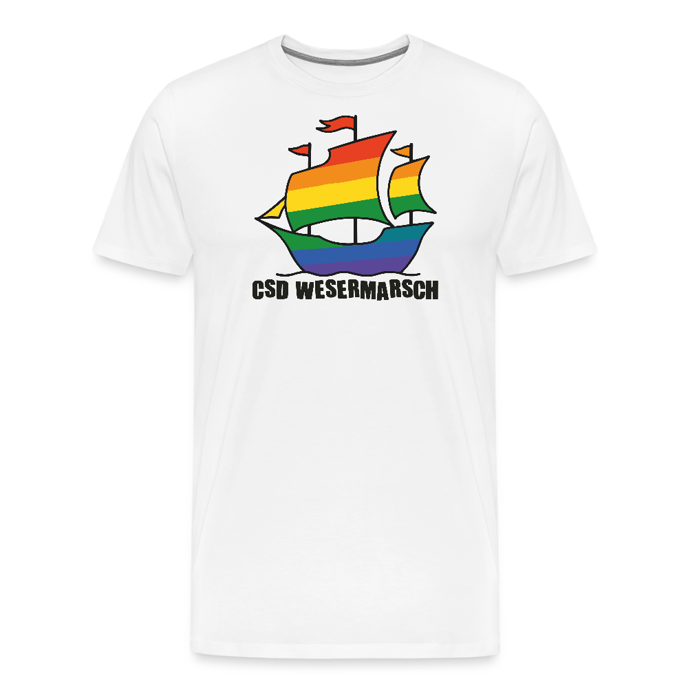 CSD Wesermarsch Premium T-Shirt - Weiß