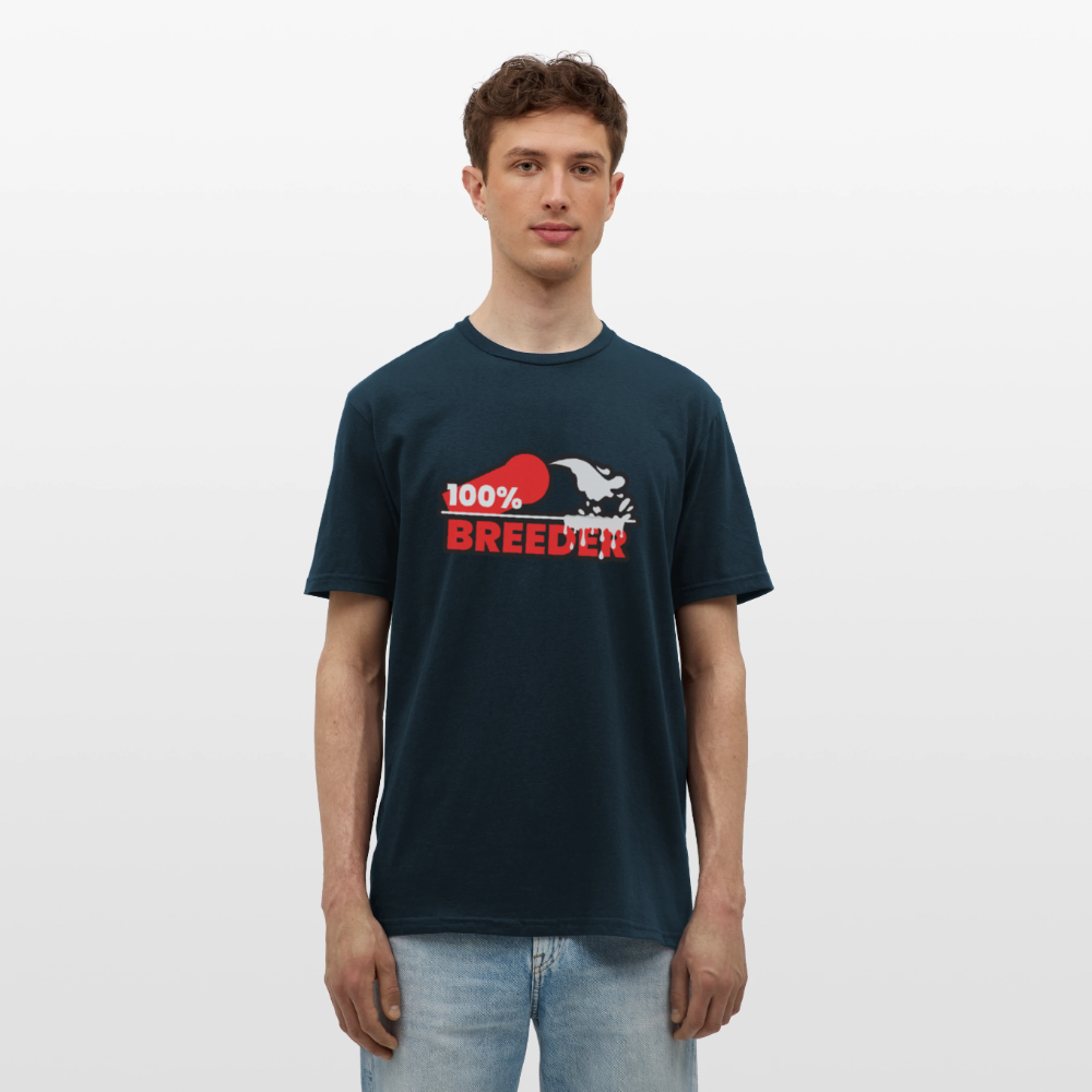 100% BREEDER | Kink Fetish Pride T-Shirt - Navy