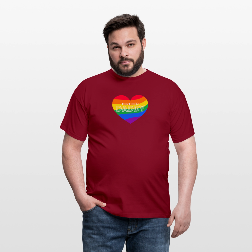 CERTIFIED DADDY | Kink Fetish Pride T-Shirt - Ziegelrot