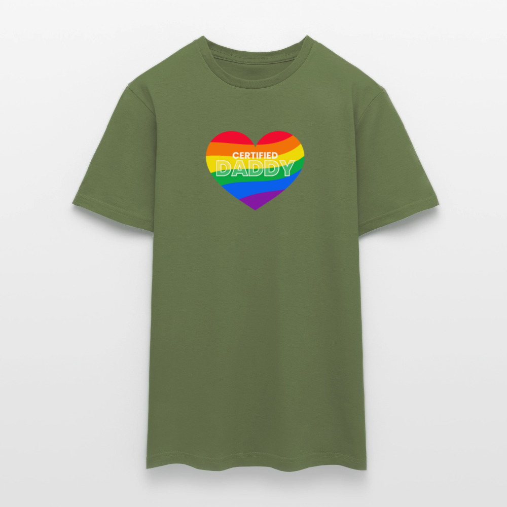 CERTIFIED DADDY | Kink Fetish Pride T-Shirt - Militärgrün