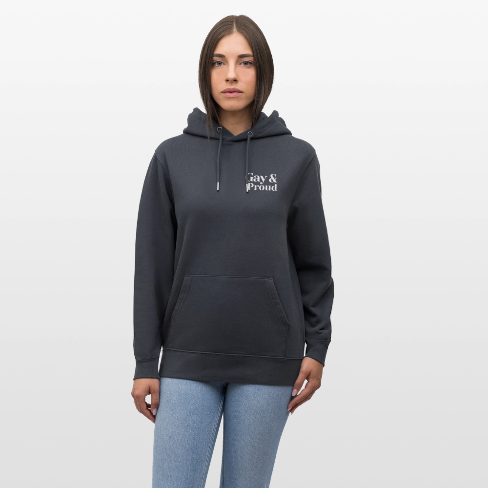 Gay & Proud | Pride Bio-Hoodie Unisex - Indigoblau