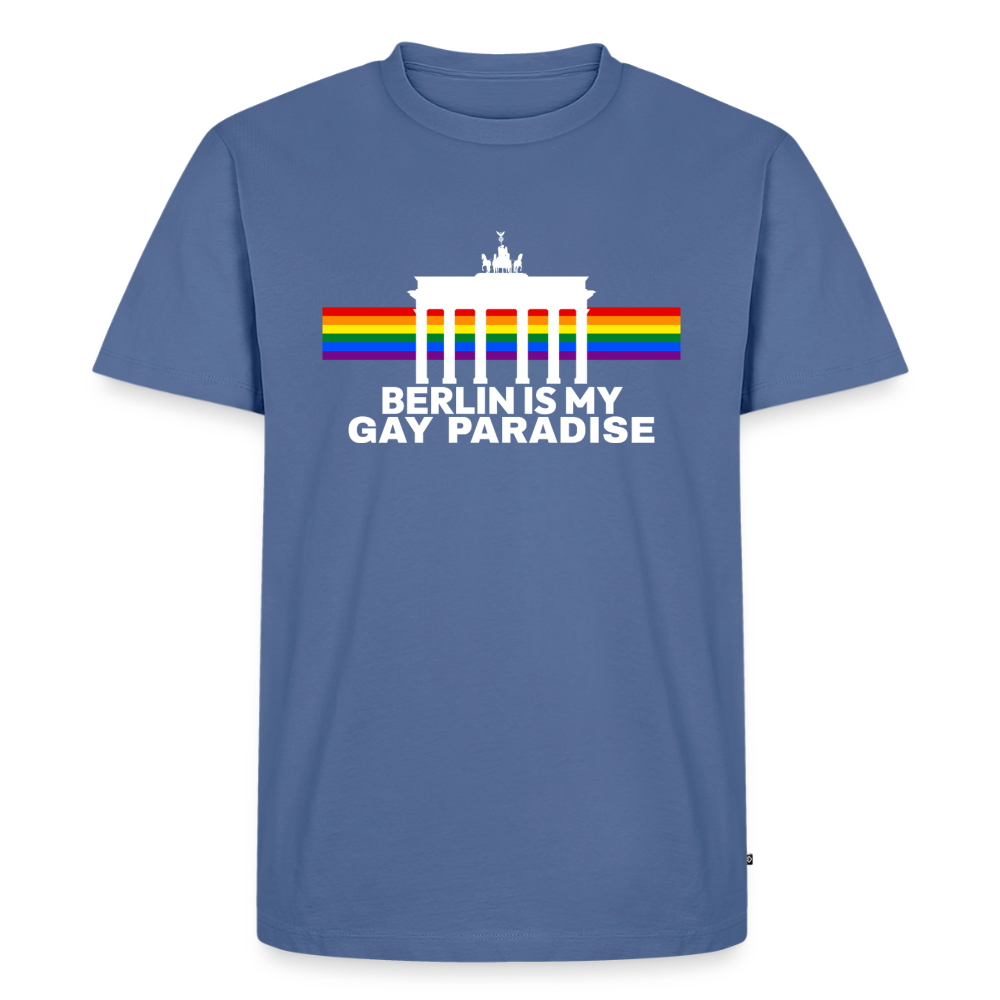 BERLIN IS MY GAY PARADISE Premium Pride T-Shirt - Taubenblau