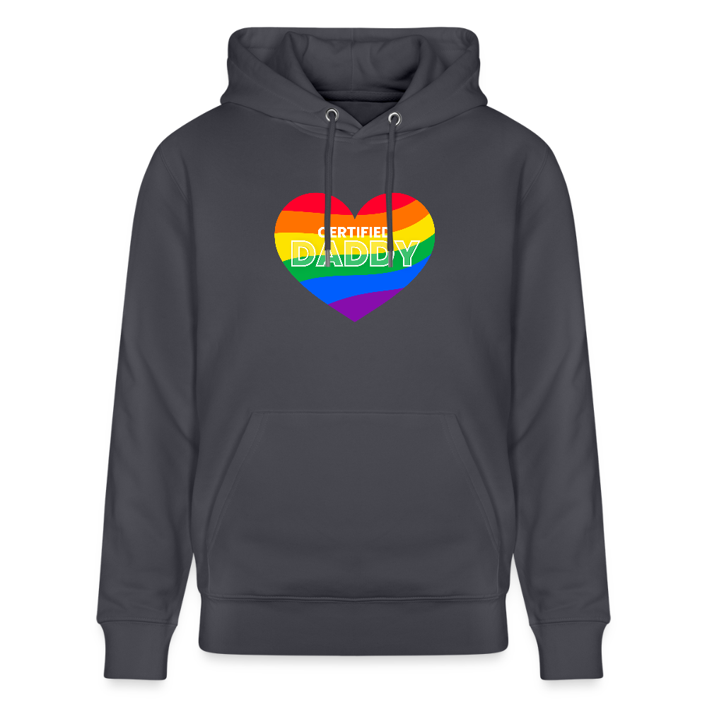 CERTIFIED DADDY | Kink Fetish Pride Bio-Hoodie Unisex - Indigoblau