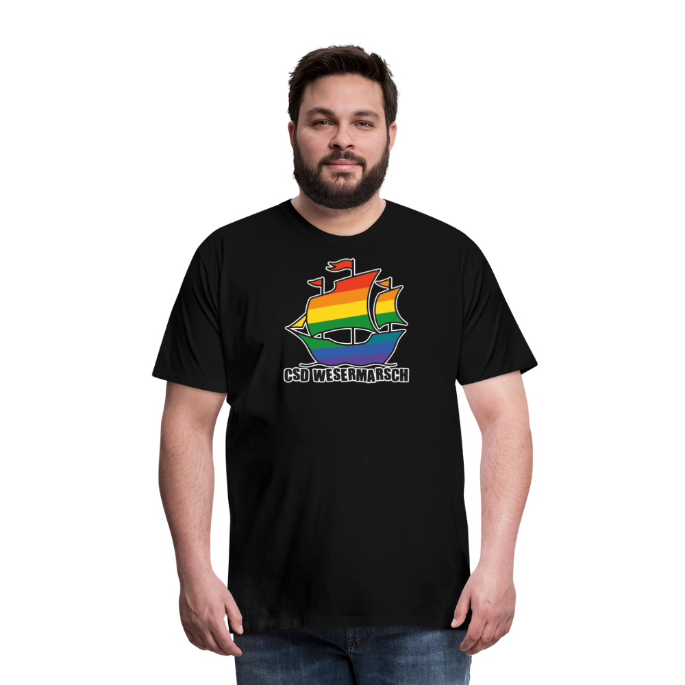 CSD Wesermarsch Premium T-Shirt - Schwarz