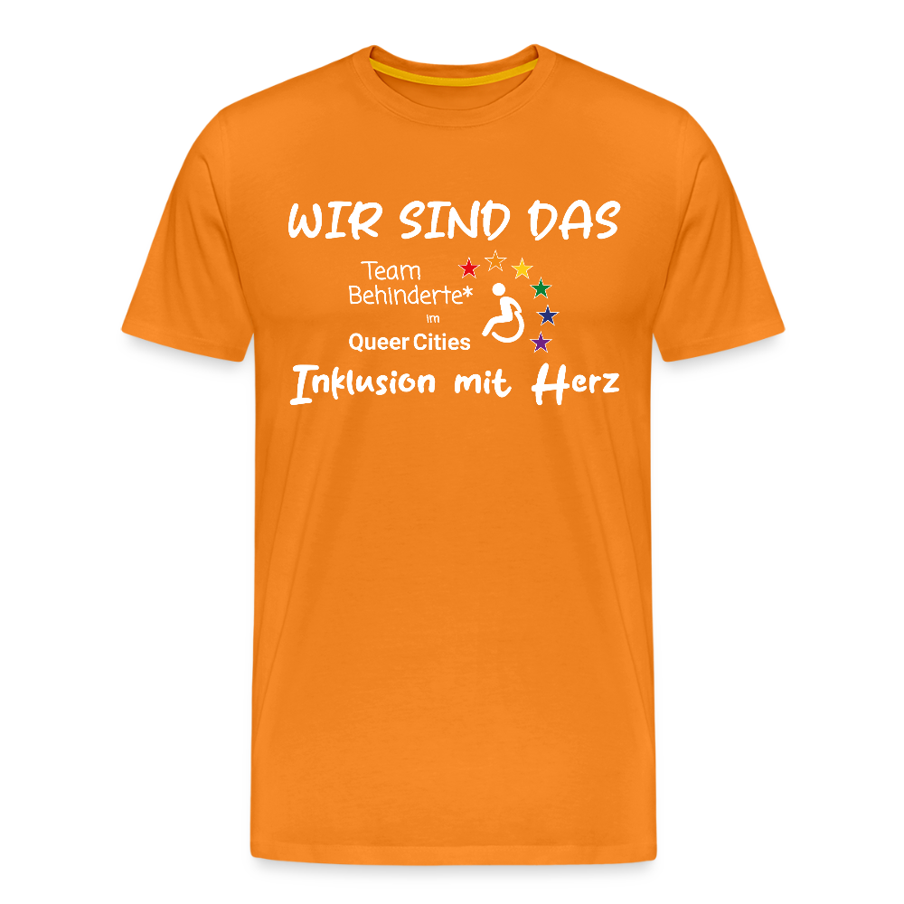 Team Behinderte – Inklusion mit Herz | Solidaritäts-Shirt - Orange
